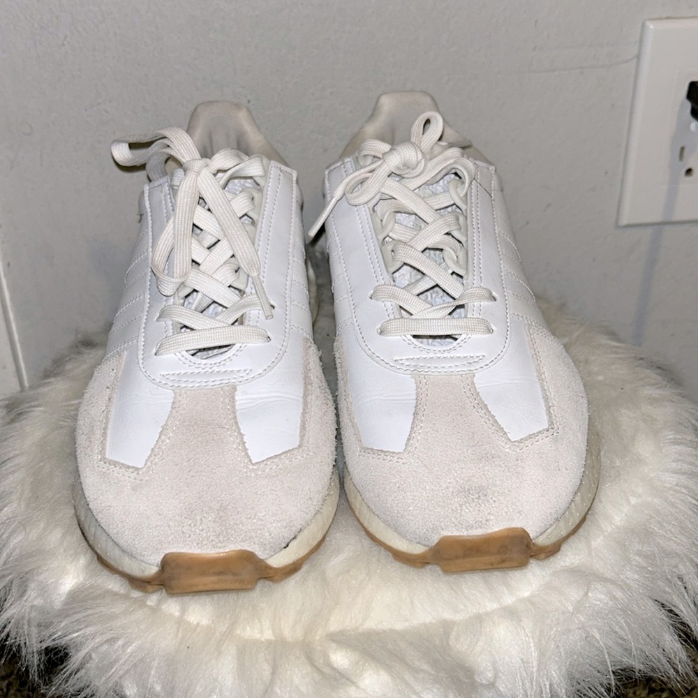 Men’s Adidas white and beige